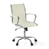 Chaise bureau design Vogue, Structure chromée, dossier bas