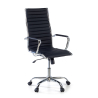 Chaise bureau design Vogue, Structure chromée, dossier haut