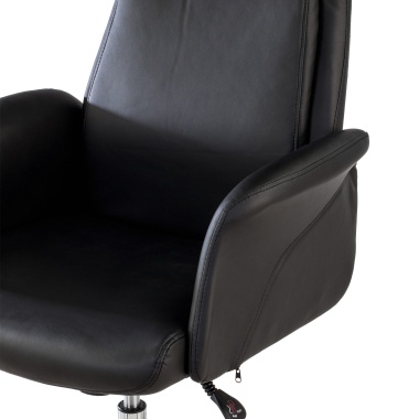 fauteuil de bureau noir king simil cuir accoudoirs rembourres 5