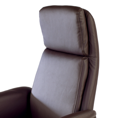 fauteuil de bureau marron king simil cuir accoudoirs rembourres 6