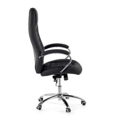 fauteuil de bureau noir pioneer simil cuir accoudoirs rembourres 4
