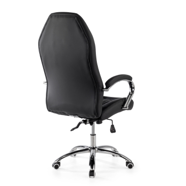 fauteuil de bureau noir pioneer simil cuir accoudoirs rembourres 9