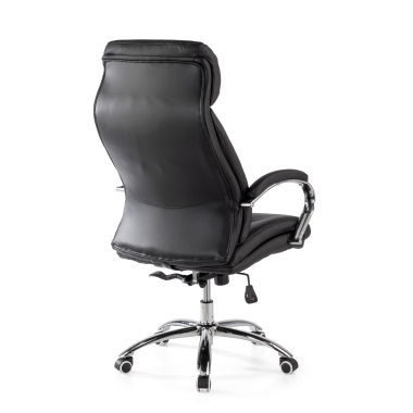 fauteuil de bureau noir everest simil cuir accoudoirs rembourres 9