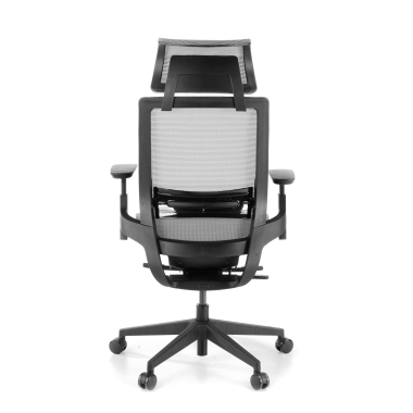 chaise de bureau gris apollo maille accoudoirs reglables 3d soutien lombaire appui tete 7