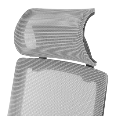 chaise de bureau gris apollo maille accoudoirs reglables 3d soutien lombaire appui tete 9