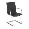 Fauteuil visiteur Brenton, cadre en acier, modèle cantilever, patins