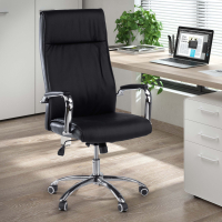 Fauteuil de bureau classique Odense, siège rembourré