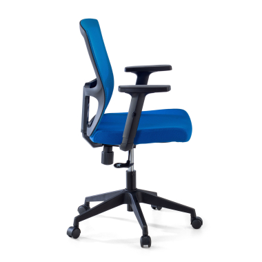 chaise pivotante bleu pivot maille accoudoirs reglables 1d 4