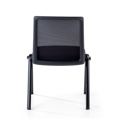 chaise de conference noir dora maille sans accoudoirs 12