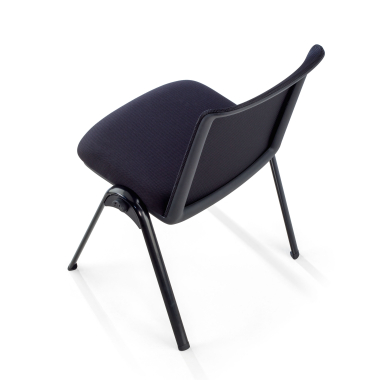 chaise de conference noir dora maille sans accoudoirs 13