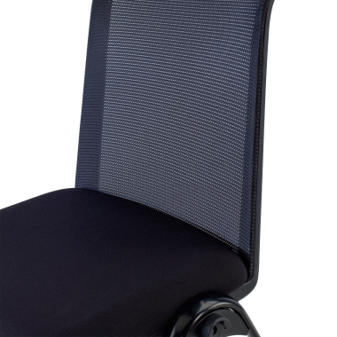 chaise de conference noir dora maille sans accoudoirs 14