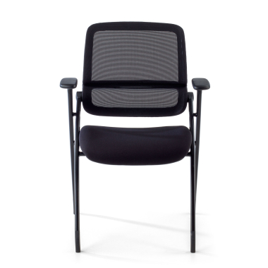 chaise de conference noir chaise maille accoudoirs mobiles 7