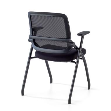 chaise de conference noir chaise maille accoudoirs mobiles 11