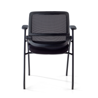 chaise de conference noir chaise maille accoudoirs mobiles 13