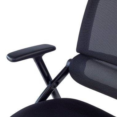 chaise de conference noir chaise maille accoudoirs mobiles 12