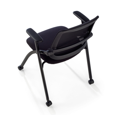 chaise avec tablette noir chaise avec roulettes maille accoudoirs mobiles 15