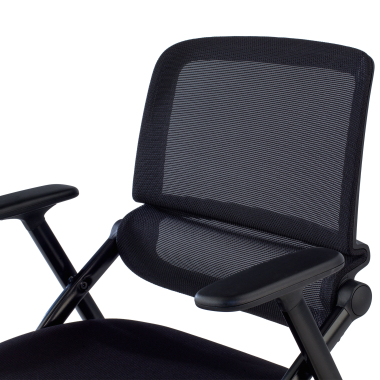 chaise avec tablette noir chaise avec roulettes maille accoudoirs mobiles 12