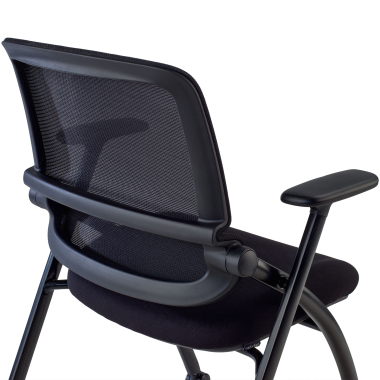 chaise avec tablette noir chaise avec roulettes maille accoudoirs mobiles 11