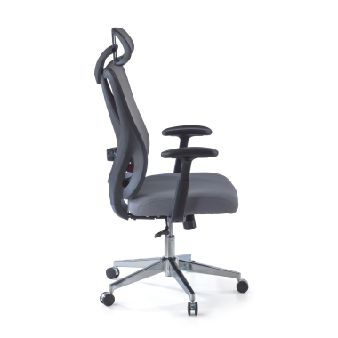 chaise ergonomique gris matrix maille accoudoirs mobiles soutien lombaire appui tete 7