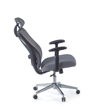 chaise ergonomique gris matrix maille accoudoirs mobiles soutien lombaire appui tete 4