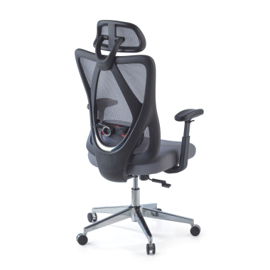 chaise ergonomique gris matrix maille accoudoirs mobiles soutien lombaire appui tete 8