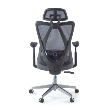 chaise ergonomique gris matrix maille accoudoirs mobiles soutien lombaire appui tete 6