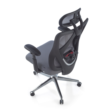 chaise ergonomique gris matrix maille accoudoirs mobiles soutien lombaire appui tete 9
