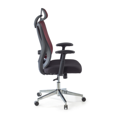 chaise ergonomique rouge matrix maille accoudoirs mobiles soutien lombaire appui tete 7