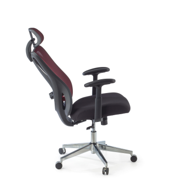 chaise ergonomique rouge matrix maille accoudoirs mobiles soutien lombaire appui tete 4