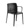 Chaise restauration avec accoudoirs Loop, assise large