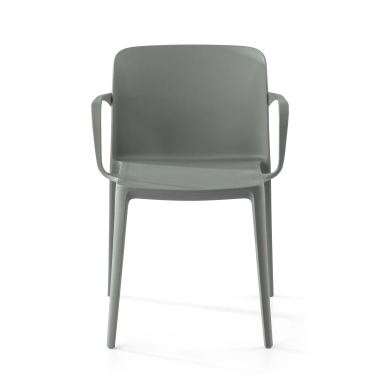 chaise de conference vert loop plastique accoudoirs fixes 3