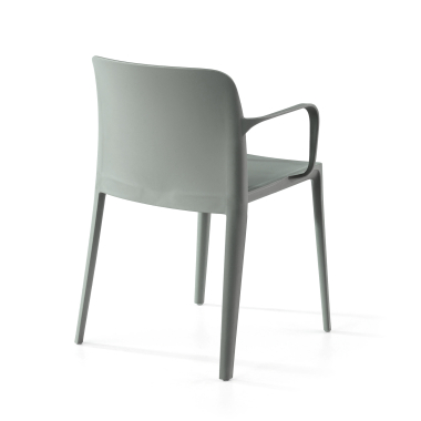 chaise de conference vert loop plastique accoudoirs fixes 9