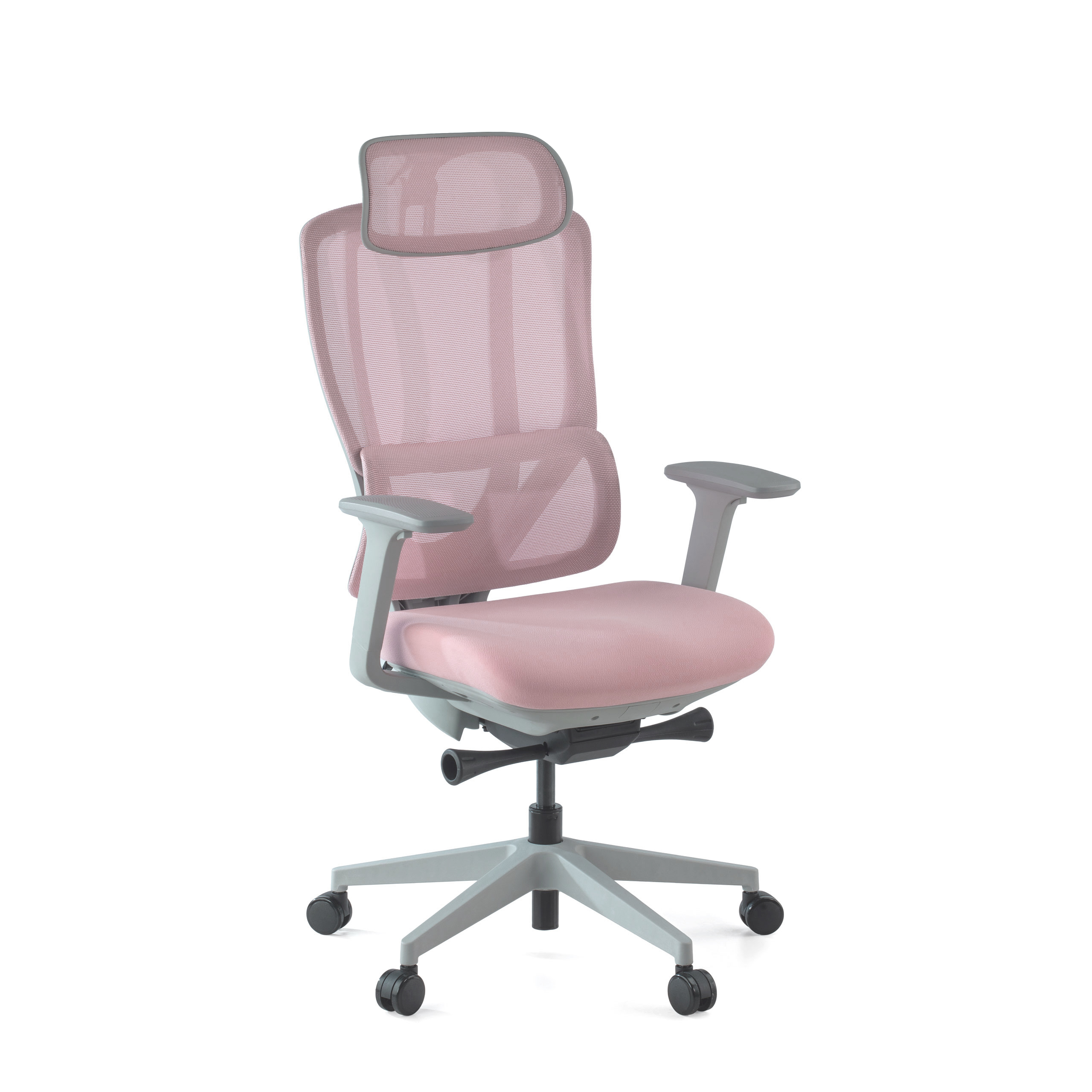 Chaise Ergonomique avec Appuie-tête AeroFlow white, certifiée