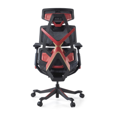 chaise gaming rouge dragonlord maille accoudoirs reglables 6d soutien lombaire appui tete 3