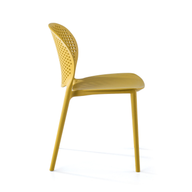 chaise de conference jaune tango plastique sans accoudoirs 3