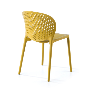 chaise de conference jaune tango plastique sans accoudoirs 5