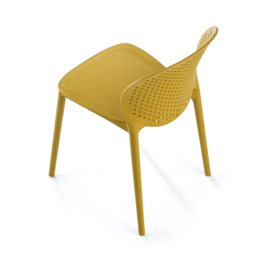 chaise de conference jaune tango plastique sans accoudoirs 7