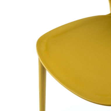 chaise de conference jaune tango plastique sans accoudoirs 8