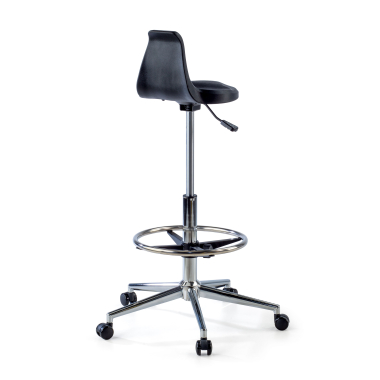 tabouret datelier et de laboratoire noir polytec plastique sans accoudoirs 7