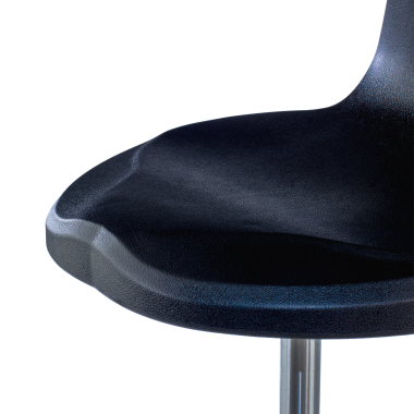 tabouret datelier et de laboratoire noir polytec plastique sans accoudoirs 5