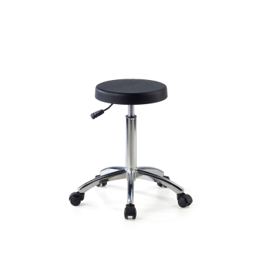 tabouret datelier et de laboratoire noir hana plastique sans accoudoirs 1
