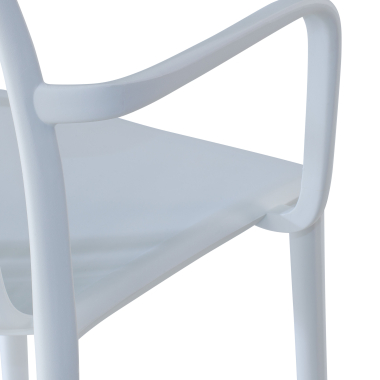 chaise de conference blanc omnia plastique accoudoirs fixes 6