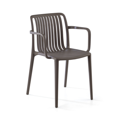 chaise de conference gris omnia plastique accoudoirs fixes 1