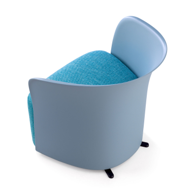 chaise salle d attente bleu duomo tissu accoudoirs fixes 5