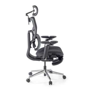 chaise ergonomique noir erghos x3 maille accoudoirs reglables 5d double soutien lombaire appui tete 9