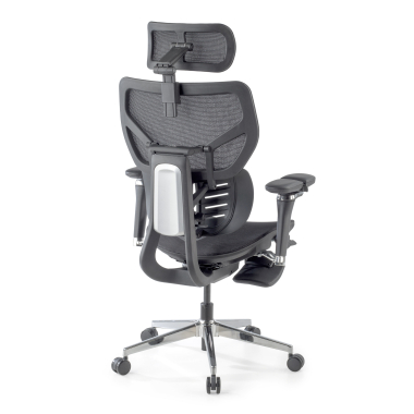 chaise ergonomique noir erghos x3 maille accoudoirs reglables 5d double soutien lombaire appui tete 13