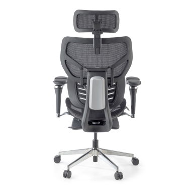 chaise ergonomique noir erghos x3 maille accoudoirs reglables 5d double soutien lombaire appui tete 7