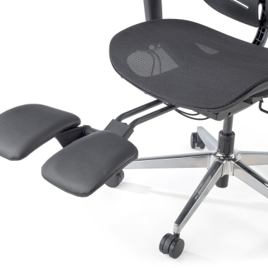 chaise ergonomique noir erghos x3 maille accoudoirs reglables 5d double soutien lombaire appui tete 12