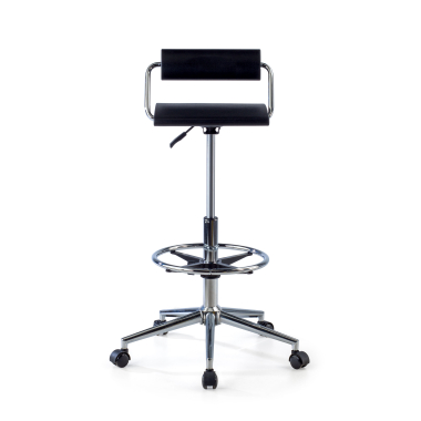 tabouret datelier et de laboratoire noir sans bras plastique sans accoudoirs 3