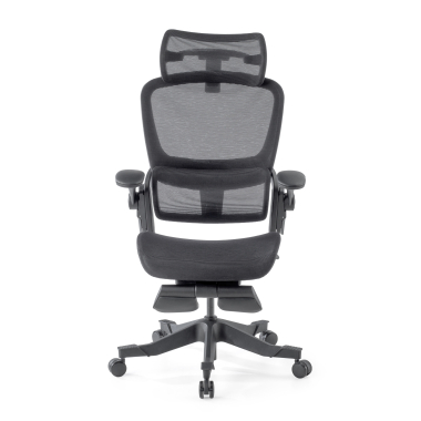 chaise ergonomique noir erghos x1 maille accoudoirs reglables 3d double soutien lombaire appui tete 3
